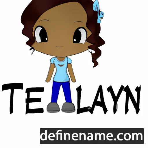 cartoon of the name Tealynn