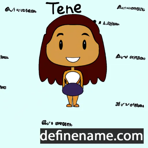 cartoon of the name Teanne