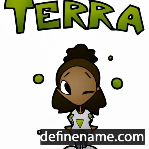 cartoon of the name Tearra