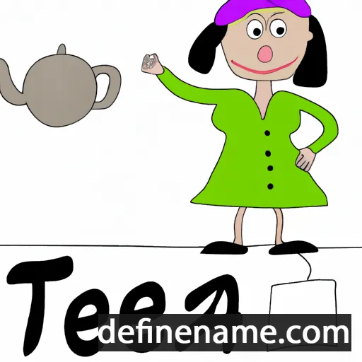 cartoon of the name Teata