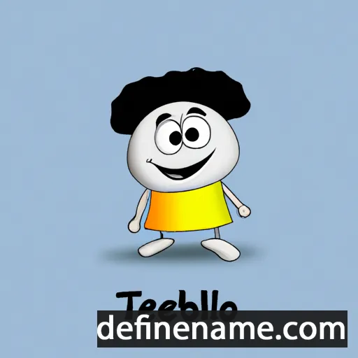 cartoon of the name Tebello