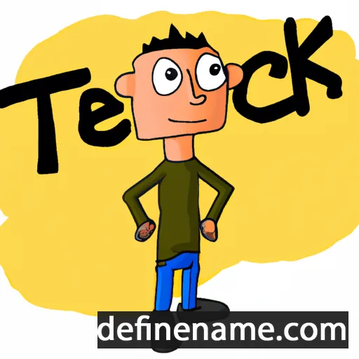 cartoon of the name Teck