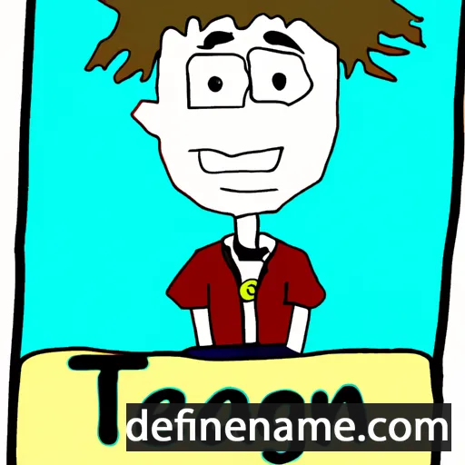 cartoon of the name Teegan