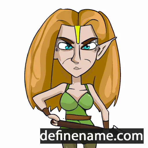 cartoon of the name Teela