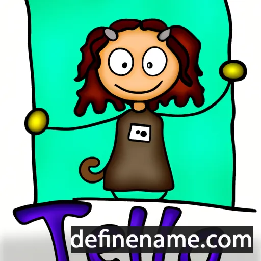 cartoon of the name Teela