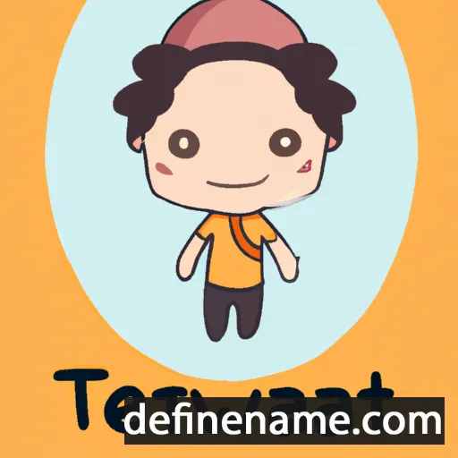 cartoon of the name Teerawat