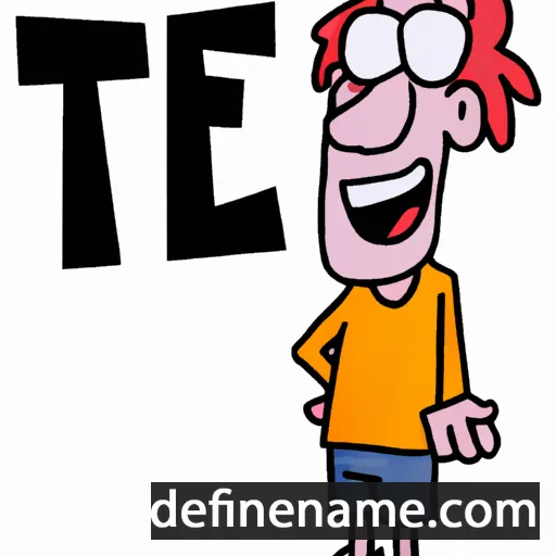 cartoon of the name Teet