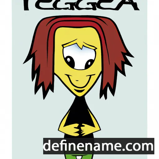 cartoon of the name Tegla