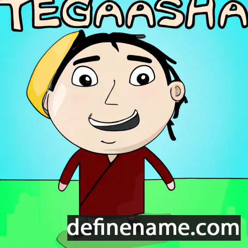 cartoon of the name Tegshsaikhan