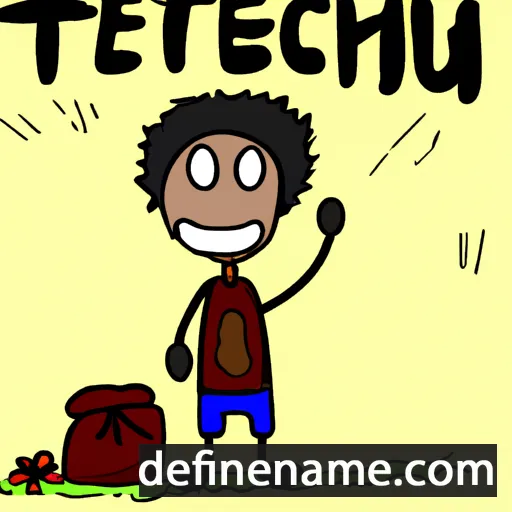 cartoon of the name Tehuel