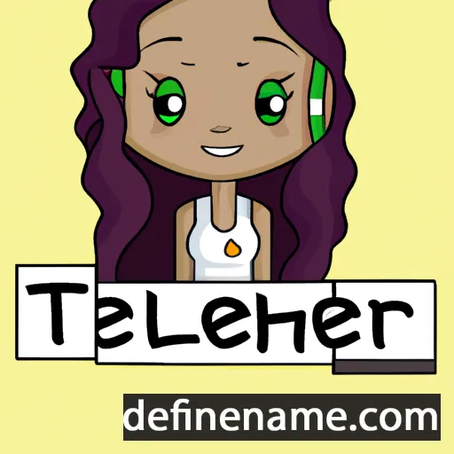 cartoon of the name Teighlor