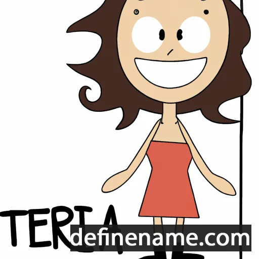 cartoon of the name Teira