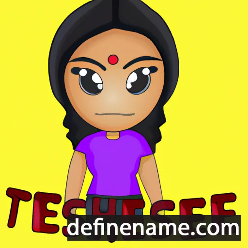 cartoon of the name Tejashree