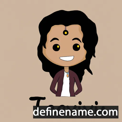 cartoon of the name Tejasvini