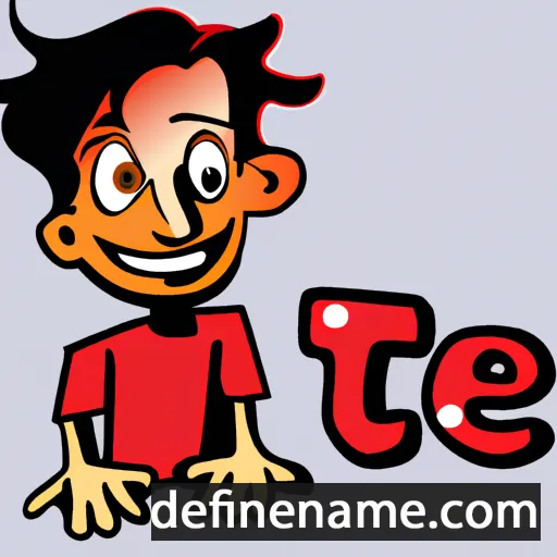 cartoon of the name Tejs