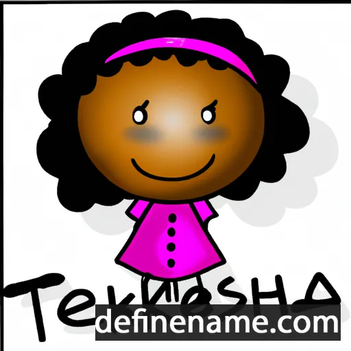 cartoon of the name Tekisha