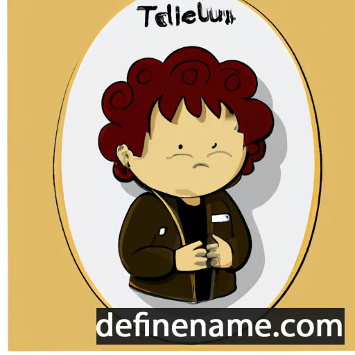 cartoon of the name Teleutias