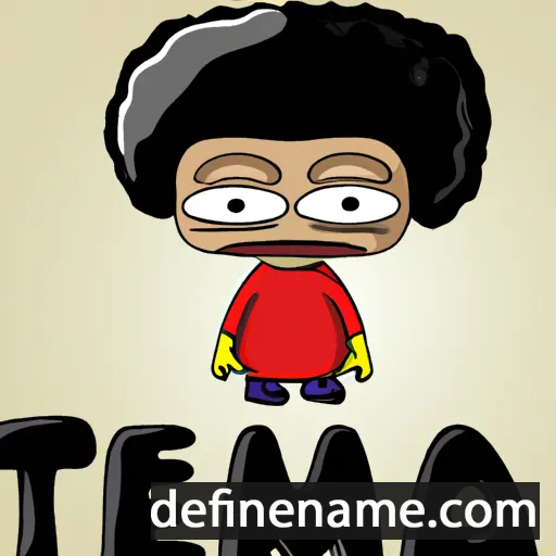 cartoon of the name Tema