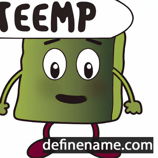 cartoon of the name Tempe