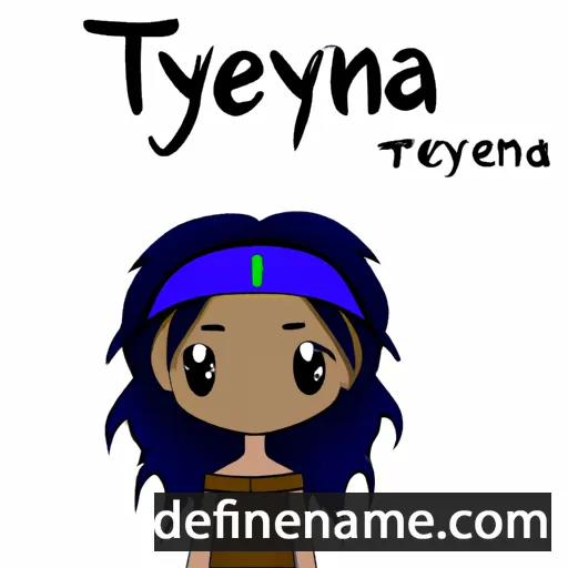 cartoon of the name Tenaya