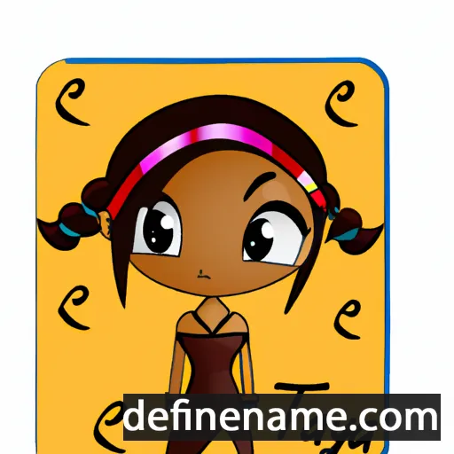 cartoon of the name Tenaya