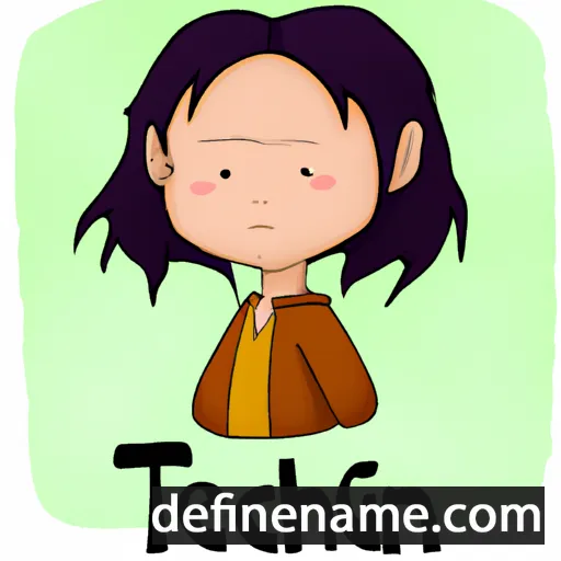 cartoon of the name Teng'chi