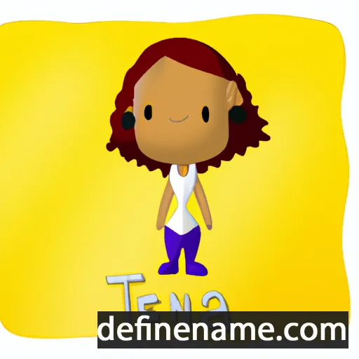 cartoon of the name Tenia