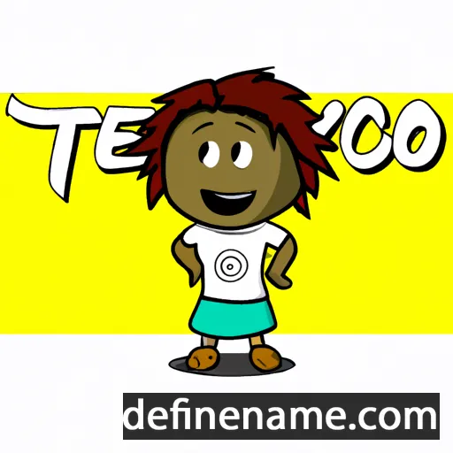 cartoon of the name Teniayo