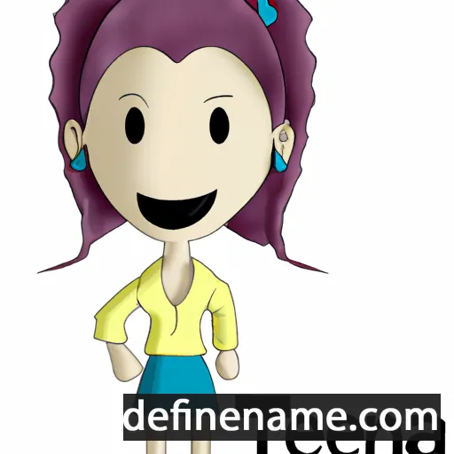 cartoon of the name Tenna