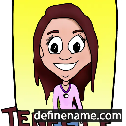 cartoon of the name Tennelle