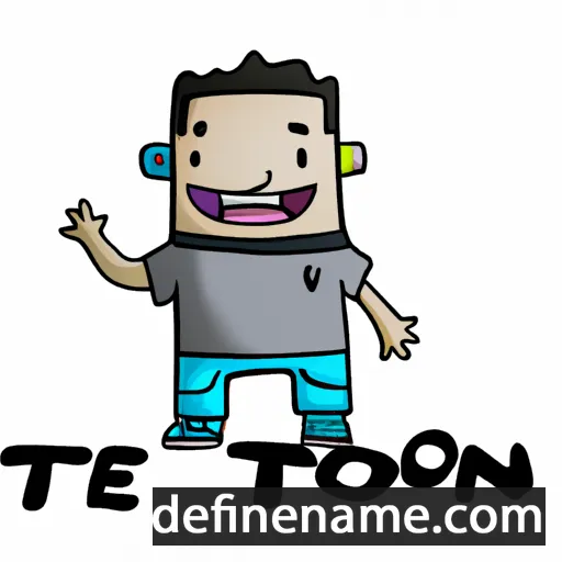 cartoon of the name Teón