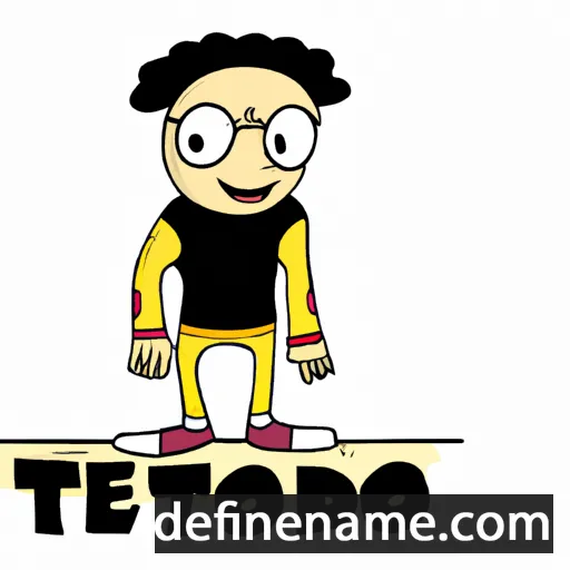 cartoon of the name Teodulfo