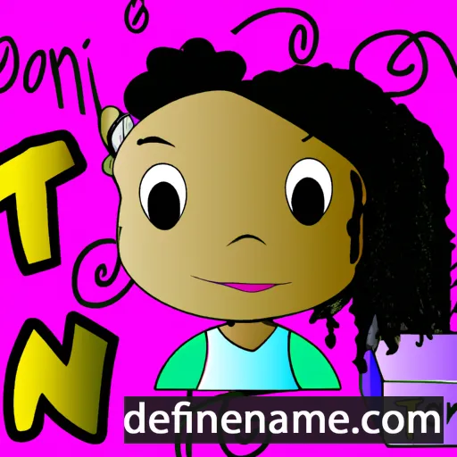 cartoon of the name Teonni