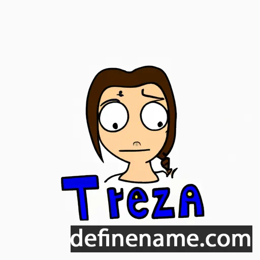 cartoon of the name Terēzija