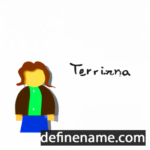 cartoon of the name Terenziana