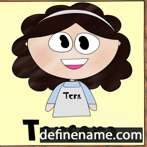 cartoon of the name Teresá