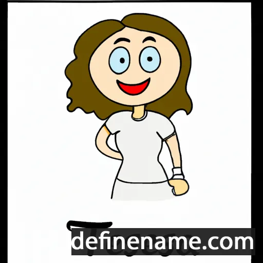 cartoon of the name Teressa