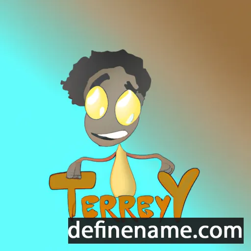 cartoon of the name Terey