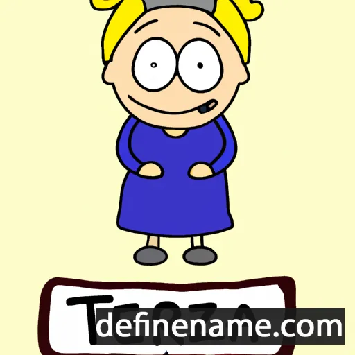 cartoon of the name Terezja