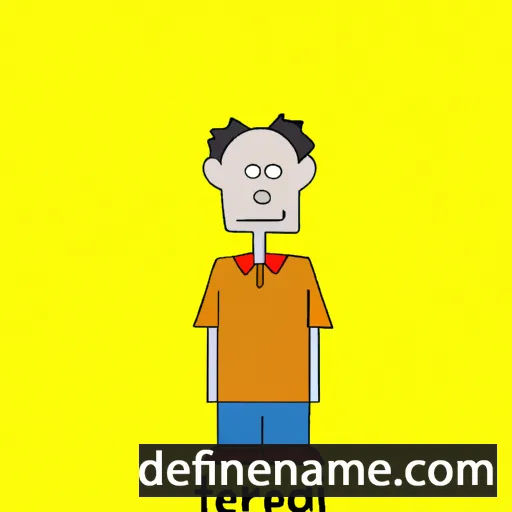 cartoon of the name Tergel