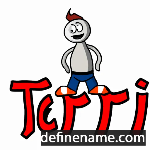 cartoon of the name Terji