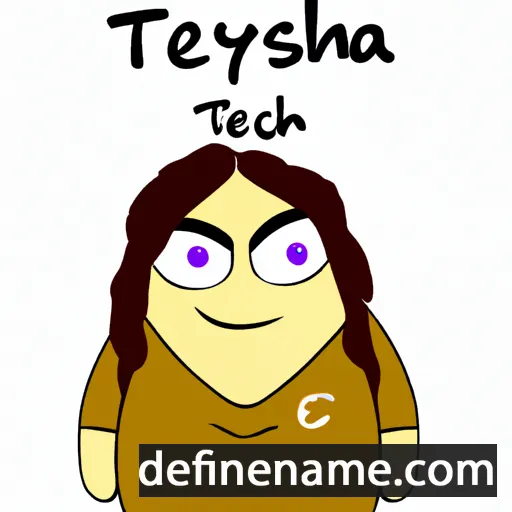 cartoon of the name Teshma