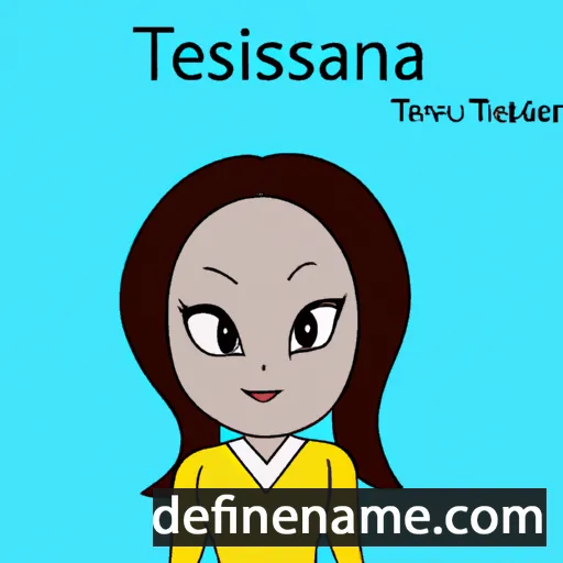 cartoon of the name Tesianna