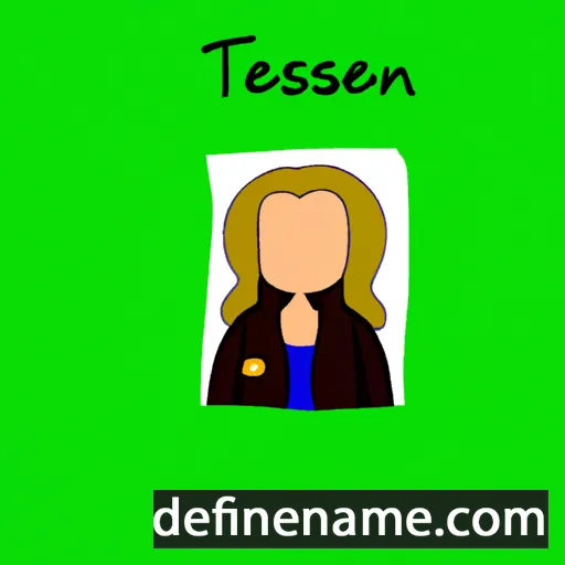 cartoon of the name Tessann