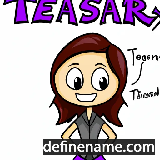 cartoon of the name Tessarah