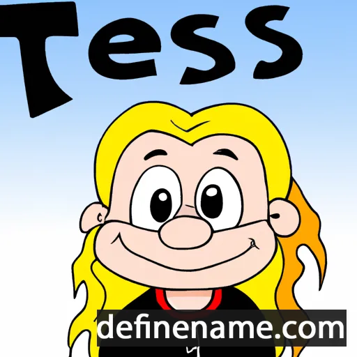 cartoon of the name Tesse