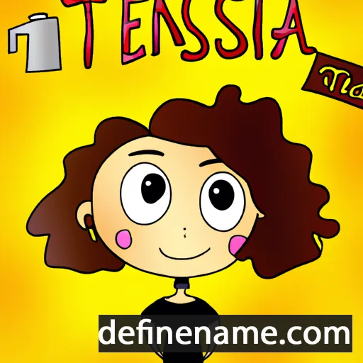 cartoon of the name Tessina