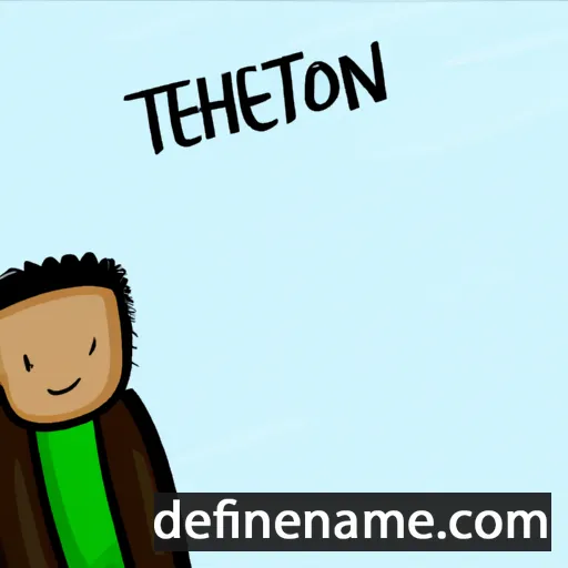 cartoon of the name Tethion