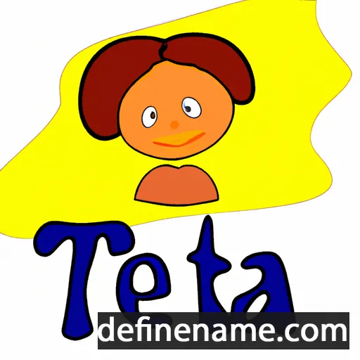 cartoon of the name Tetta