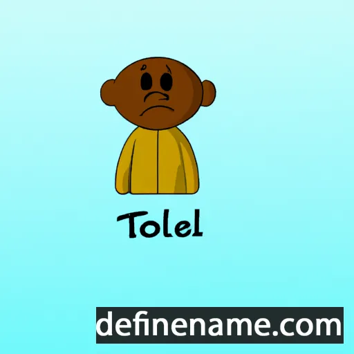 cartoon of the name Tewolde